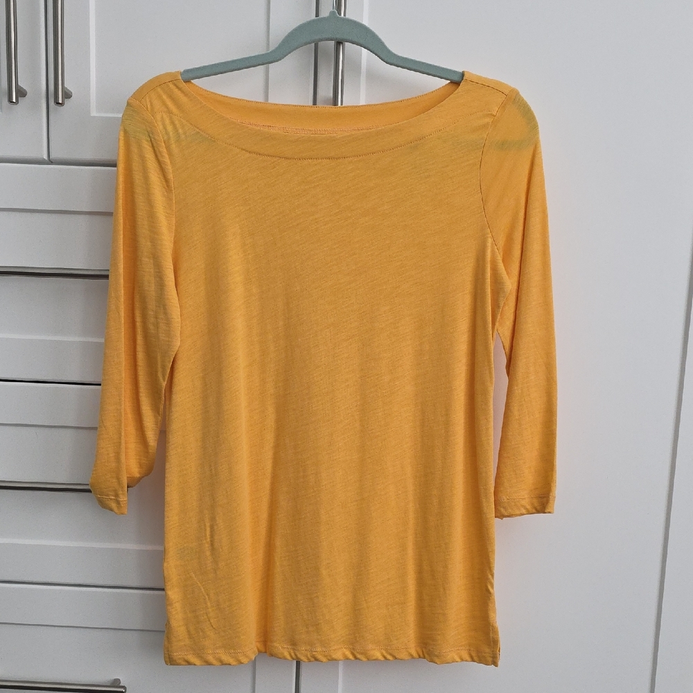 LOFT Mustard Long Sleeve Tee